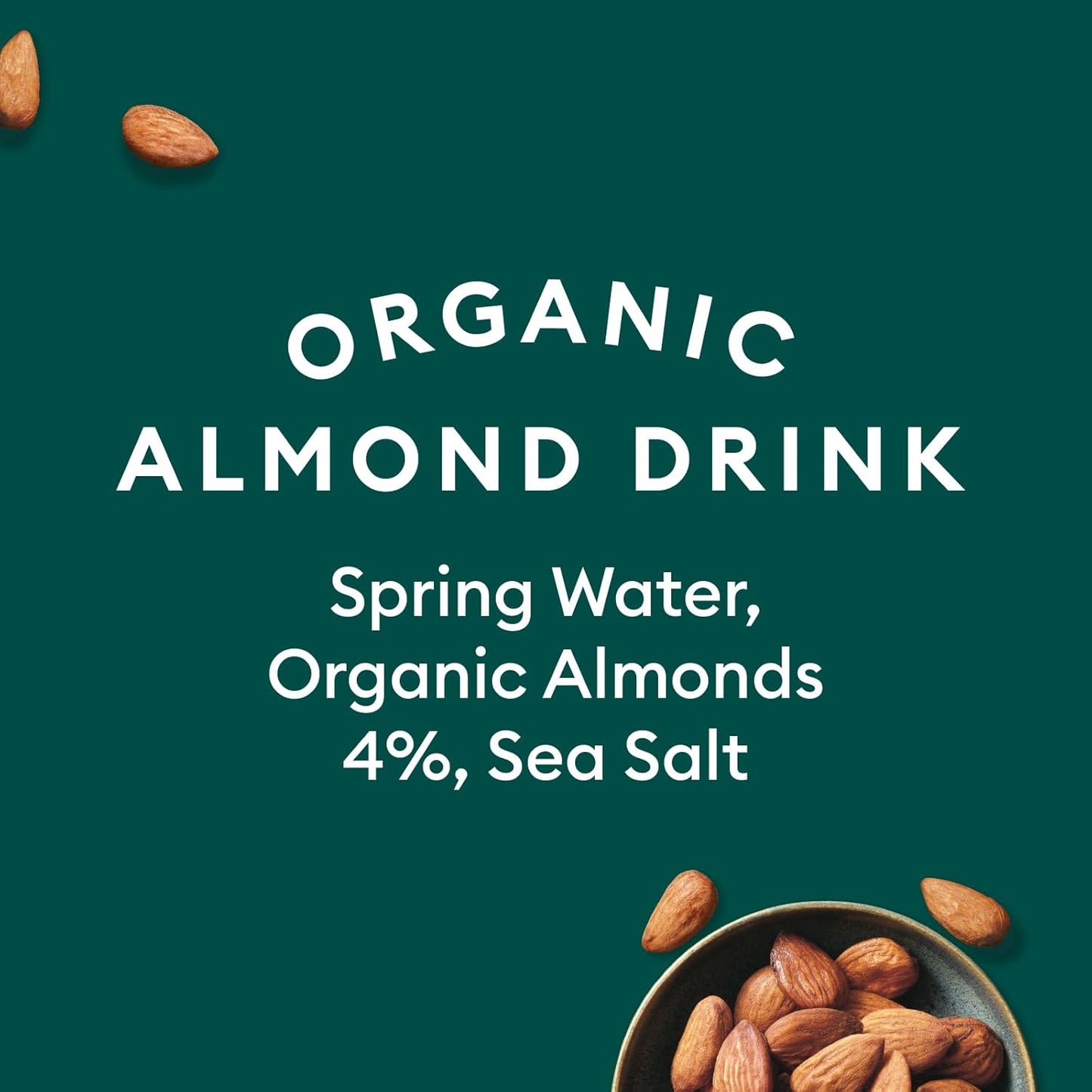 Plenish Unsweetened Organic Almond Milk 1L (Pack of 8)