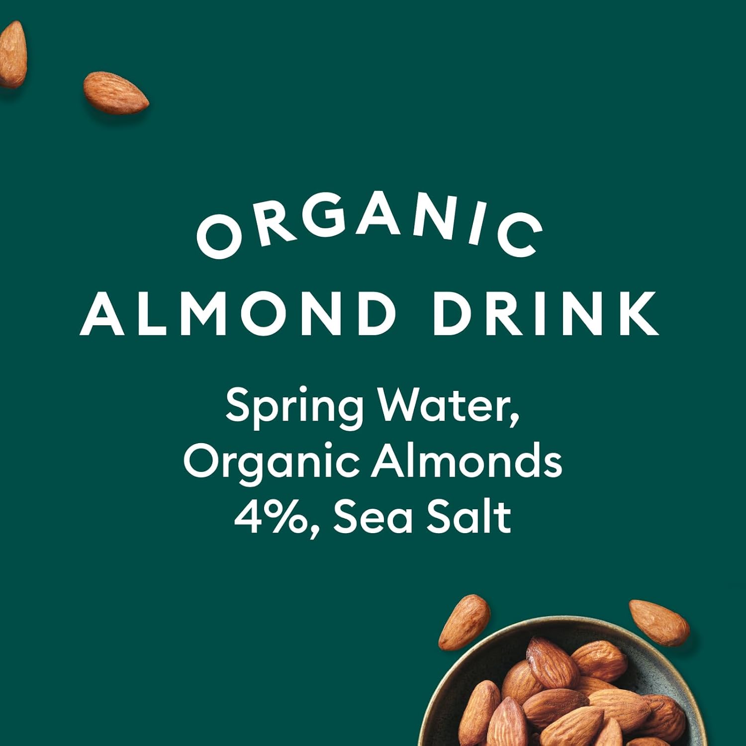 Plenish Unsweetened Organic Almond Milk 1L (Pack of 8)