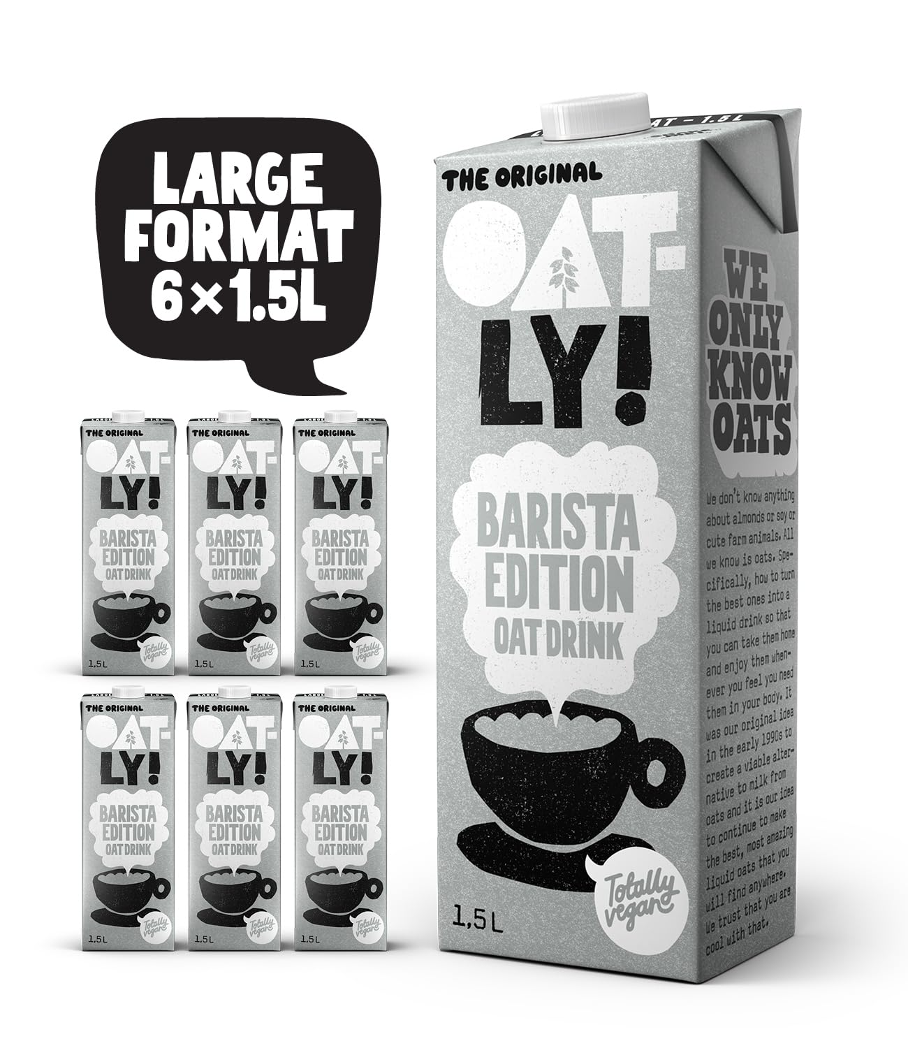 Oatly Barista Oat Drink Long Life 6x1Litre
