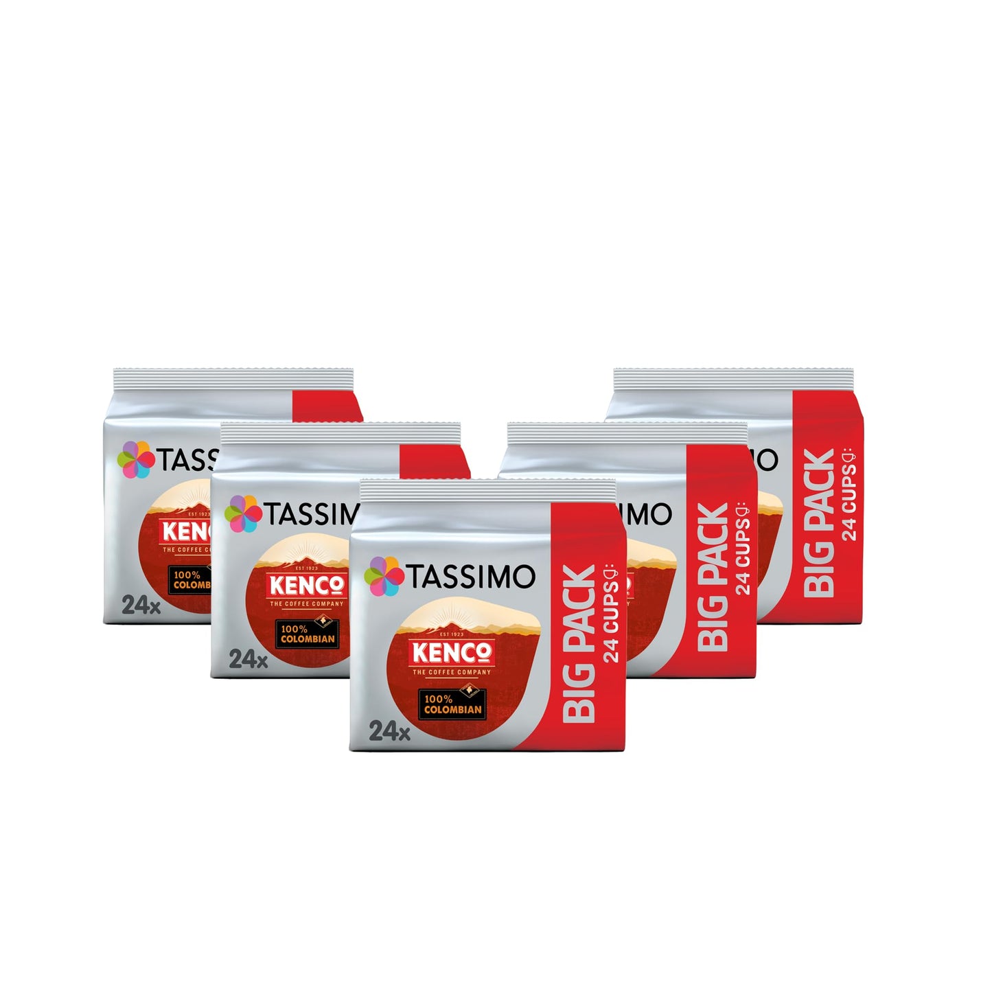 Tassimo Kenco Americano Grande XL Coffee Pods x16 (Pack of 5, Total 80 Drinks)