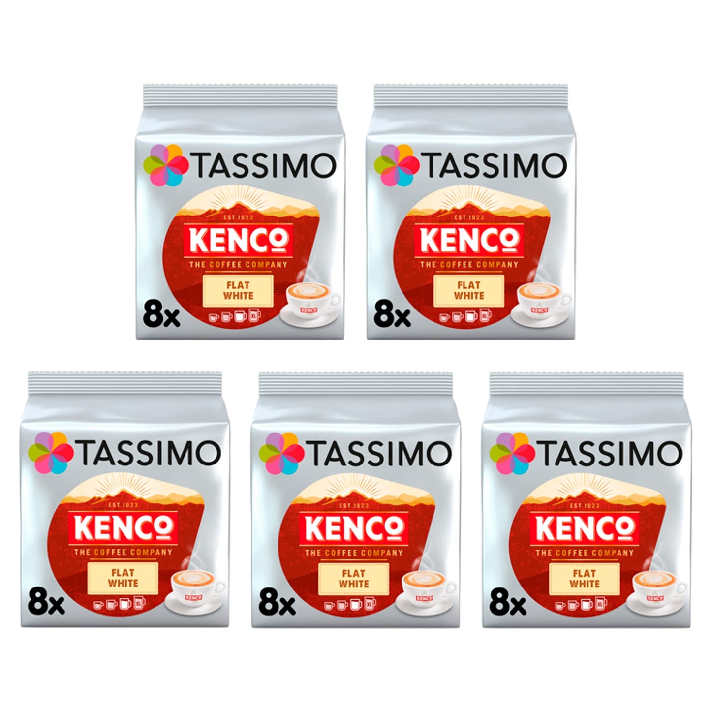 Tassimo Kenco Americano Grande XL Coffee Pods x16 (Pack of 5, Total 80 Drinks)